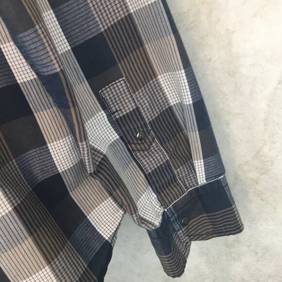 Volcom Men's Workwear Long Sleeve Plaid Shirt with Snap-Buttons Size L - Picture 9 of 16